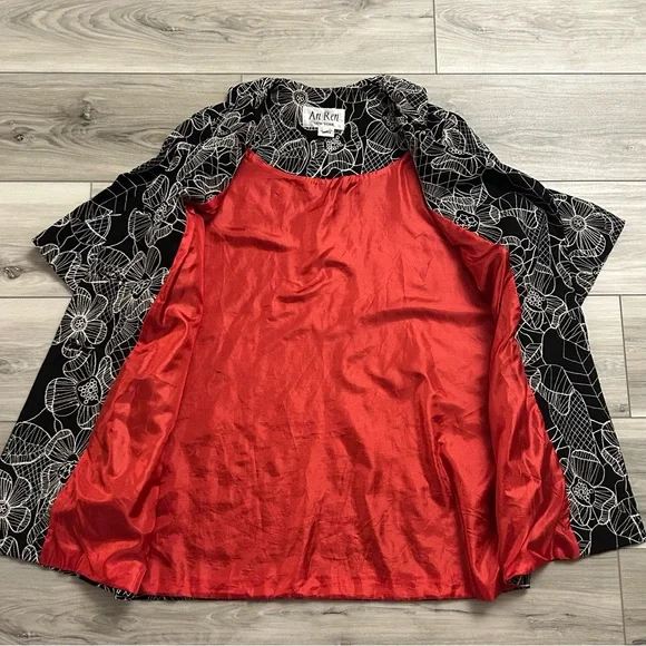 An Ren New York Women’s Linen Blazer Jacket Embroidered  Button Size Small - Picture 3 of 12